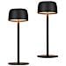 Lampade Da Tavolo Led Wireless, Set Di 2, Dimmerabili Con 3 Temperature Di Colore, Colore Nero - Foto miniatura 1