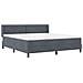 Letto Box Spring con Materasso Nero 100x200 cm in Velluto - Foto miniatura 6