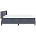 Letto Box Spring con Materasso Nero 100x200 cm in Velluto - Foto miniatura 8