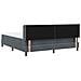Letto Box Spring con Materasso Nero 100x200 cm in Velluto - Foto miniatura 9