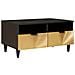 Tavolino da salotto with Drawer Nero e Oro 80 x 54 x 40 cm - Foto miniatura 1