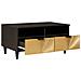 Tavolino da salotto with Drawer Nero e Oro 80 x 54 x 40 cm - Foto miniatura 2