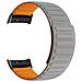Cinturino Magnetico In Silicone Compatibile Con Garmin Forerunner 45/45s /swim 2 - Vari Colori Grey+orange - Foto miniatura 2