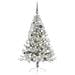Albero di Natale artificiale con luci integrate Argento 150 cm - Foto miniatura 3