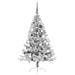 Albero di Natale artificiale con luci integrate Argento 150 cm - Foto miniatura 5