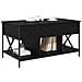Tavolino da salotto Rovere Nero 100 x 55 x 48.5 cm - Foto miniatura 3