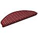 Tappetini per scale autoadesivi 15 pcs Rosso 65 x 21 x 4 cm - Foto miniatura 1