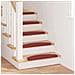 Tappetini per scale autoadesivi 15 pcs Rosso 65 x 21 x 4 cm - Foto miniatura 2