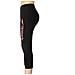 Pantaloni da bagno 3/4 da donna, nero /rosso fenice, taglia 34 - Foto miniatura 4