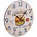 Orologio Da Parete In Legno Bianco D34x2 Cm - Foto miniatura 1