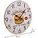 Orologio Da Parete In Legno Bianco D34x2 Cm - Foto miniatura 4