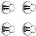 Ganci A Ventosa 4-pack In Acciaio Inossidabile, Senza Forare, Riutilizzabili E Impermeabili Per Bagno Cucina Camera, Design Moderno Minimalista Silver - Foto miniatura 1