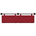 Testata appesa Rosso Vino 190 x 55 x 5 cm Pelle Sintetica - Foto miniatura 5