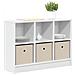 Credenza con cassetto Bianco 73,5 x 22,5 x 53,5 cm - Foto miniatura 3
