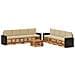 Set divani con cuscino 9 pcs Legno di Acacia Massello - Foto miniatura 1
