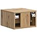Mobiletto da notte a muro con cassetto 2 pcs Rovere Artigianale - Foto miniatura 7