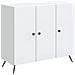 Credenza Bianco 89 x 34,5 x 80 cm Legno ingegnerizzato - Foto miniatura 1