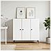 Credenza Bianco 89 x 34,5 x 80 cm Legno ingegnerizzato - Foto miniatura 2