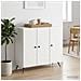 Credenza Bianco 89 x 34,5 x 80 cm Legno ingegnerizzato - Foto miniatura 4