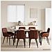 Sedie da pranzo 6 pcs Similpelle Marrone Lucido 57 x 50 x 85 cm - Foto miniatura 2