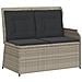 Set Divani da Giardino 5pz con Cuscini Polyrattan Grigio Chiaro - Foto miniatura 4