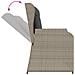 Set Divani da Giardino 5pz con Cuscini Polyrattan Grigio Chiaro - Foto miniatura 7