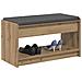 Panca per scarpe con cuscino Rovere Artigianale 83 x 38 x 45 cm - Foto miniatura 3