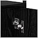 Armadio da Notte 2 pz Rovere Nero Legno ingegnerizzato - Foto miniatura 9