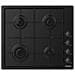 Piano Cottura CHW6LBB a Gas 4 Fuochi Gas Colore Nero - Foto miniatura 1