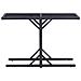 Tavolo Da Giardino Nero 110x53x72 Cm In Vetro E Polyrattan - Foto miniatura 2
