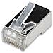 Plug Modulari Rj45 Cat6 Con Slitta Per Cavo Flessibile Stp - Foto miniatura 2