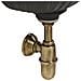 Sifone A Bottiglia In Ottone Brunito Con Piletta 1'' - Foto miniatura 1