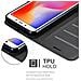 Custodia Compatibile Con Xiaomi Redmi 6a In Nero Carbone - Coperchio Protettiva Con Chiusura Magnetica, Funzione Stand E Tasca Per Le Carte - Foto miniatura 7