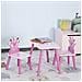 Set Tavolo E 2 Sedie Tema Principesse Per Cameretta Bambini In Legno Rosa - Foto miniatura 4