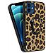 Cover Iphone 12 Mini In Similpelle Anello In Metallo Antiurto Leopardato - Foto miniatura 3