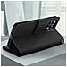 Custodia Xiaomi Mi 11 Lite Aspetto Granulato Copertina Portafoglio Supporto Nera - Foto miniatura 3