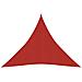 Vela Parasole 160 g / m² Rossa 4,5x4,5x4,5 m in HDPE - Foto miniatura 1