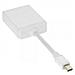 17194I Mini DisplayPort DVI-D Bianco cavo di interfaccia e adattatore - Foto miniatura 3
