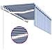 Tenda Automatica Parasole Led Sensore Vento 3,5x2,5cmblu Bianca - Foto miniatura 4