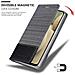 Custodia Compatibile Con Samsung Galaxy A12 / M12 In Grigio Nero - Coperchio Protettiva Con Chiusura Magnetica, Funzione Stand E Tasca Per Le Carte - Foto miniatura 6