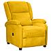 Poltrona Elettrica Reclinabile Gialla In Velluto - Foto miniatura 2