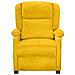 Poltrona Elettrica Reclinabile Gialla In Velluto - Foto miniatura 3