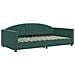 Divano Letto Con Materasso Verde Scuro 100x200 Cm In Velluto - Foto miniatura 3
