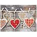 Tappeto Passatoia Cucina Antiscivolo Stampa Digitale Dis Cuori Appeso Rosso 50x180 Rosso - Foto miniatura 3