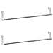 Binari Per Tende 2 Pz Bianco E Argento 40-60 Cm Alluminio - Foto miniatura 2