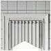 Binari Per Tende 2 Pz Bianco E Argento 40-60 Cm Alluminio - Foto miniatura 1