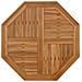 Piano Per Tavolo 90x90x2,5 Cm Ottagonale Legno Massello Di Teak - Foto miniatura 2