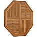 Piano Per Tavolo 90x90x2,5 Cm Ottagonale Legno Massello Di Teak - Foto miniatura 3