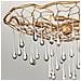 Lampadario Contemporaneo Laguna Acciaio Oro Brunito Vetro 4 Luci E14 - Foto miniatura 4