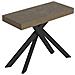 Consolle Allungabile 90x40/196 Cm Saki Premium Small Tortora Gambe Antracite - Foto miniatura 1